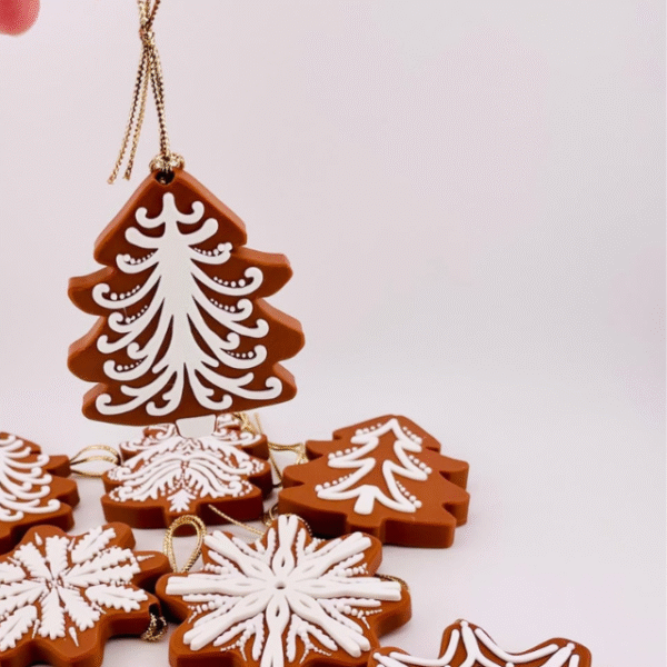 Gingerbread Cookie Ornaments STL File