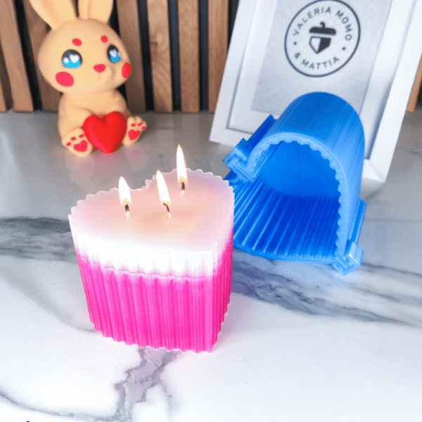 Heart Candle Mold STL File