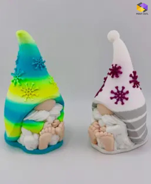 Snowflake Sweater Gnome STL File