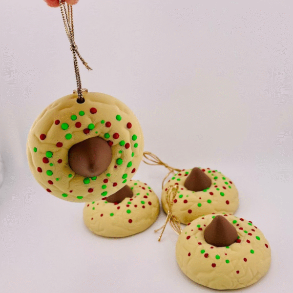 Holiday Kiss Cookie STL File