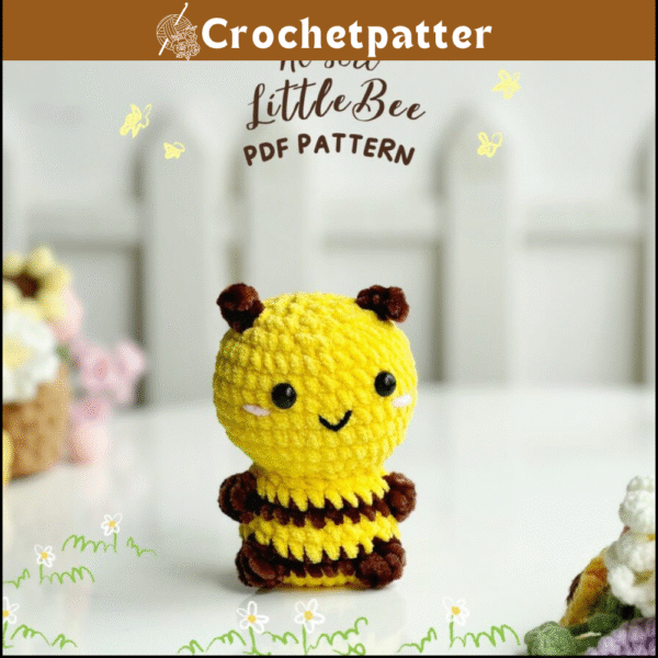 Bee No Sew Crochet Pattern – Cute Amigurumi Plushie