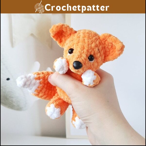 Crochet Fox Pattern - Amigurumi Tutorial PDF in English | Mini Fox Crochet Pattern for Christmas Gifts
