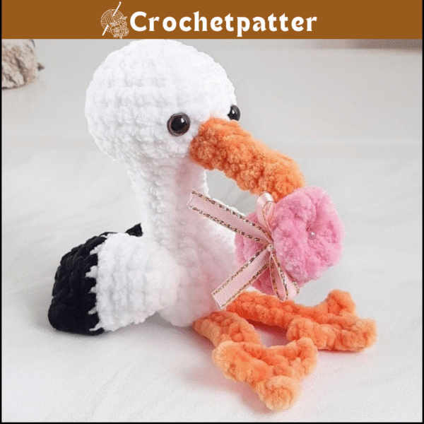 Crochet Pattern Little Stork - Amigurumi Tutorial PDF in English