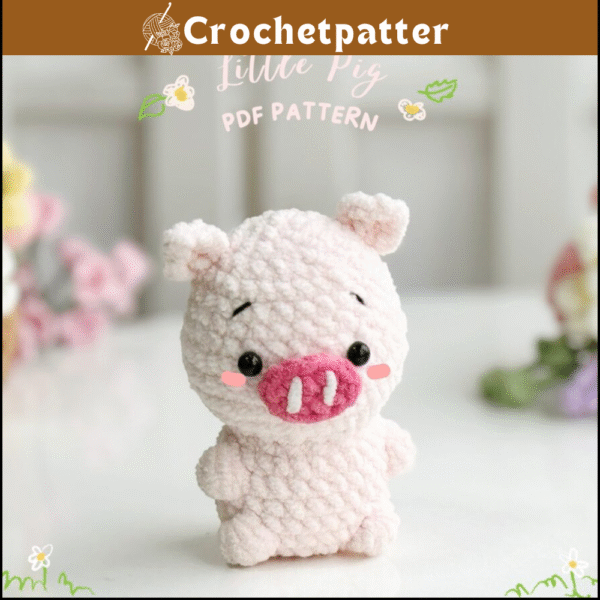 Piggy No Sew Crochet Pattern – Adorable Amigurumi Plushie