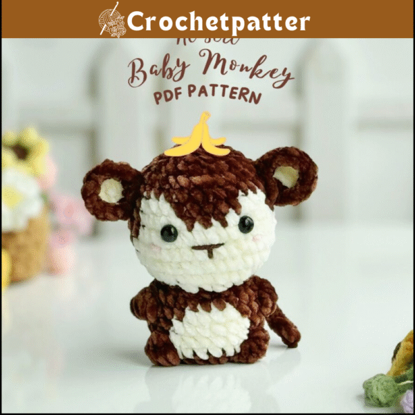 Monkey No Sew Crochet Pattern – Adorable Amigurumi Plushie