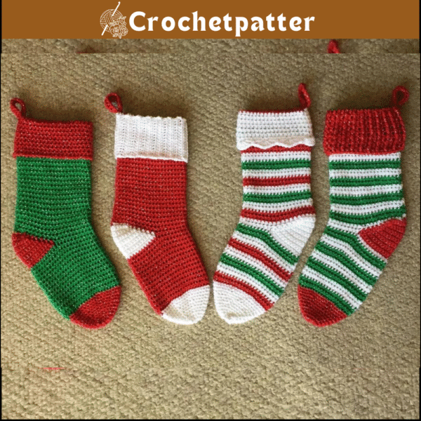 Crochet Pattern: Ho-Ho-Homemade Christmas Stockings