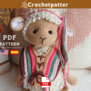 CROCHET PATTERN, Amigurumi Indian Sheep, Tina the Sheep Pattern, PDF Tutorial in English and Spanish