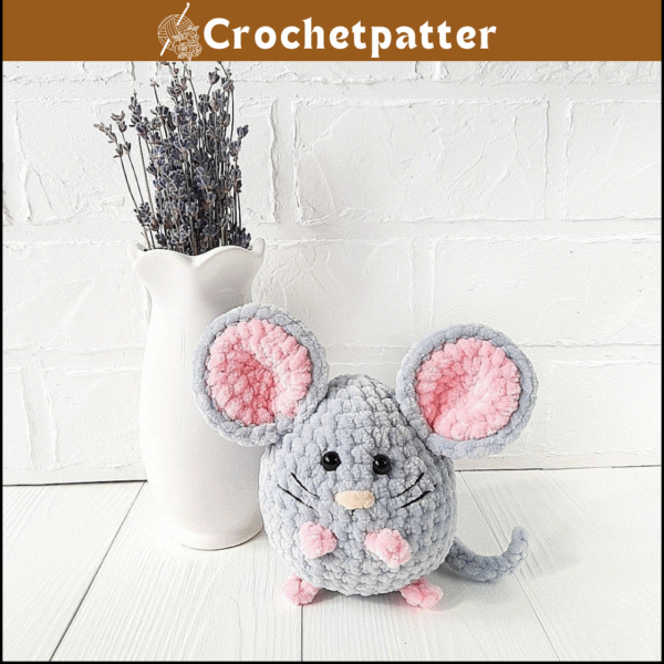 Mouse Crochet Pattern - Amigurumi Tutorial PDF in English
