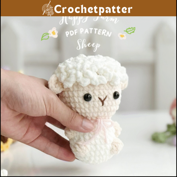 Sheep No Sew Crochet Pattern – Adorable Amigurumi Plushie