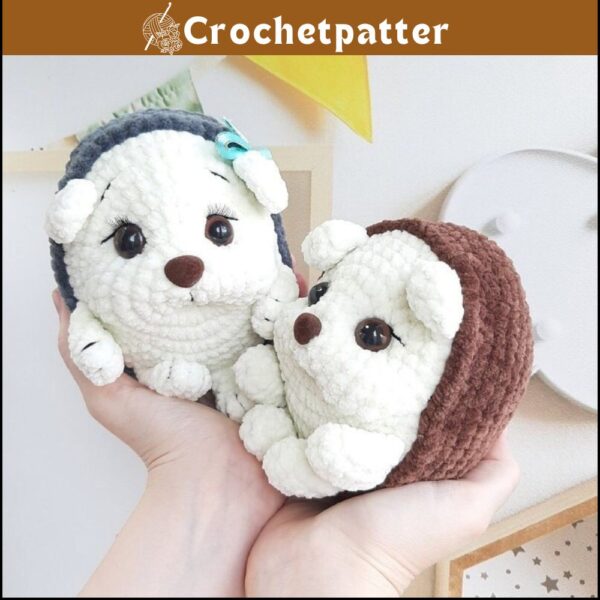Crochet Hedgehog Pattern - Amigurumi Tutorial PDF in English, Handmade Children's Gift for Christmas Decor