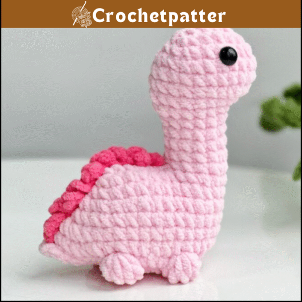 Brachiosaurus Dinosaur No Sew Crochet Pattern - Jurassic World Amigurumi