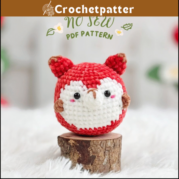 Fox Crochet Pattern – Charming No Sew Amigurumi Plushie