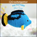 Blue Tang No Sew Crochet Pattern – Vibrant No Sew Amigurumi Ocean Animal