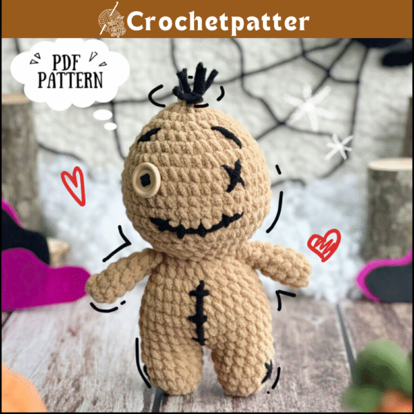Voodoo Dolls Crochet Pattern – Spooky Halloween Amigurumi Toy