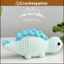 Stegosaurus Dinosaur No Sew Crochet Pattern – Jurassic World Amigurumi