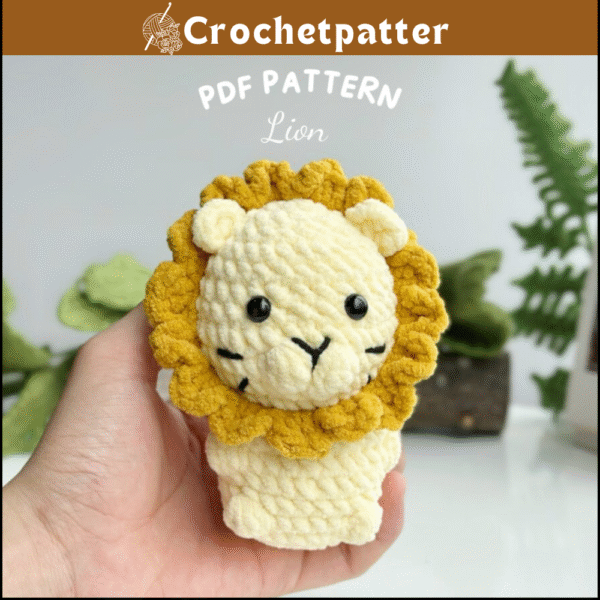 Lion No Sew Crochet Pattern – Majestic No Sew Amigurumi Plushie