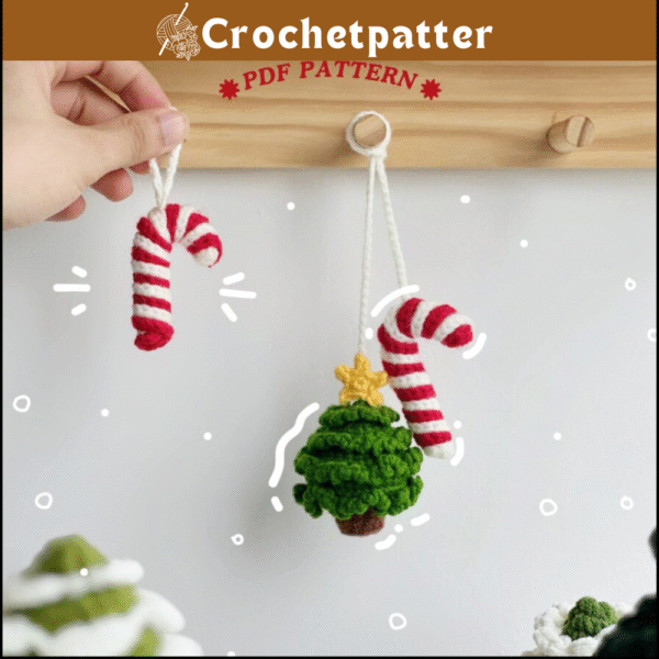 Christmas Car Hanging Crochet Pattern – Festive Amigurumi Pine