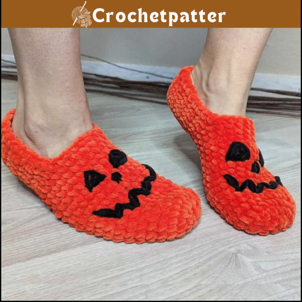 Crochet Slippers Halloween Edition: Easy Pattern