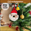 Crochet Santa Claus Donut & Christmas Bell Ornament Patterns | Amigurumi DIY