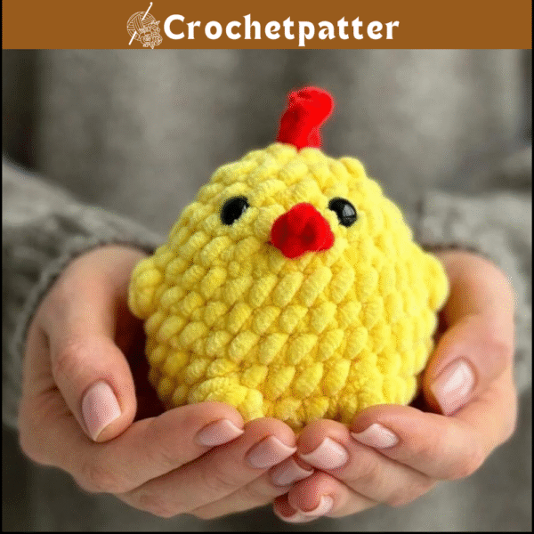 Charlie the Chick Crochet Pattern | Cute Chicken Plushie Pattern | Easy Amigurumi Chicken Crochet Pattern for Beginners | PDF Pattern only