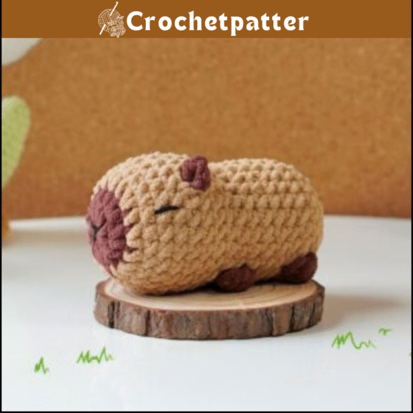 Capybara No Sew Crochet Pattern - Easy Amigurumi Plushie Pattern