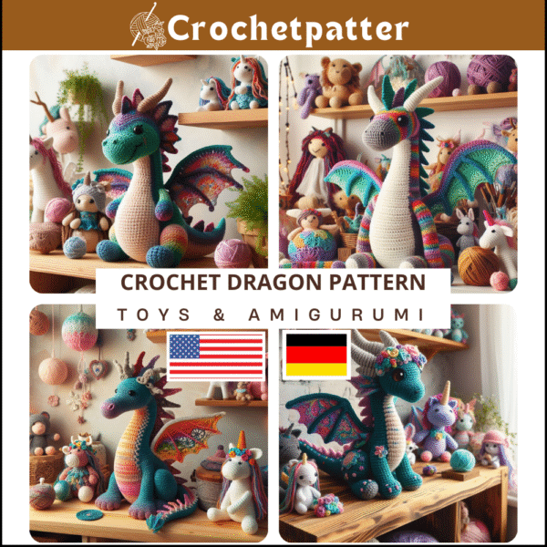 Häkelanleitung für Drachen - Kreieren Sie Ihr eigenes mythisches Wesen