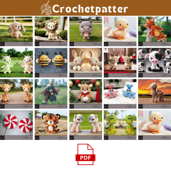 🧶 Ultimate Crochet Pattern Bundle: 20 Adorable Amigurumi Creations 🧶
