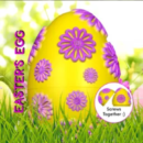Flower Decorated Easter Egg Container STL file