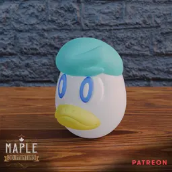 Quaxley Easter Egg STL file
