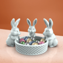 3D Easter Bunny Basket STL file