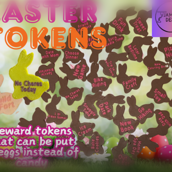 Easter Bunny Tokens STL file