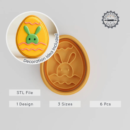 Happy Easter Shape Cutter & Stamp STL file