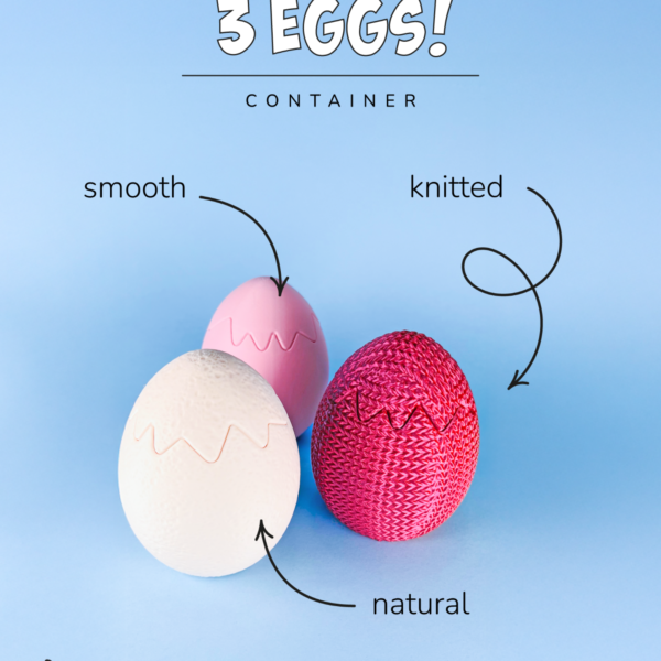 Easter Trio Egg Container STL file