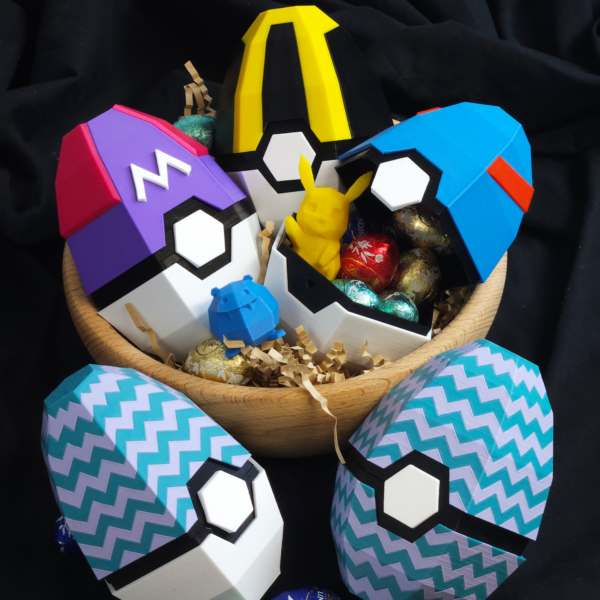Pokeball Easter Egg Festive Box STL file