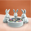 3D Easter Bunny Basket STL file