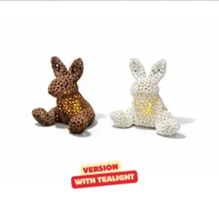 Easter Bunny Tealights Voronoi STL file