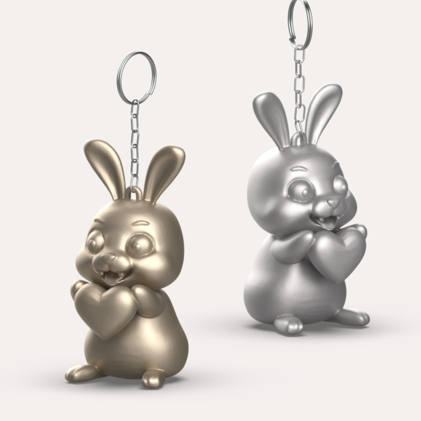 Easter Vampire Bunny Keychain STL file