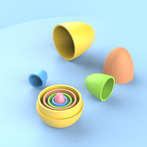 Easter Vampire Bunny Keychain STL file