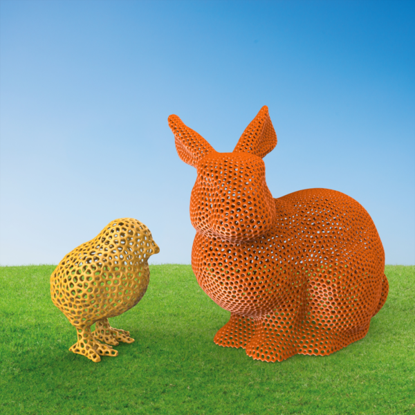 Easter Decors Rabbit and Chick STL file