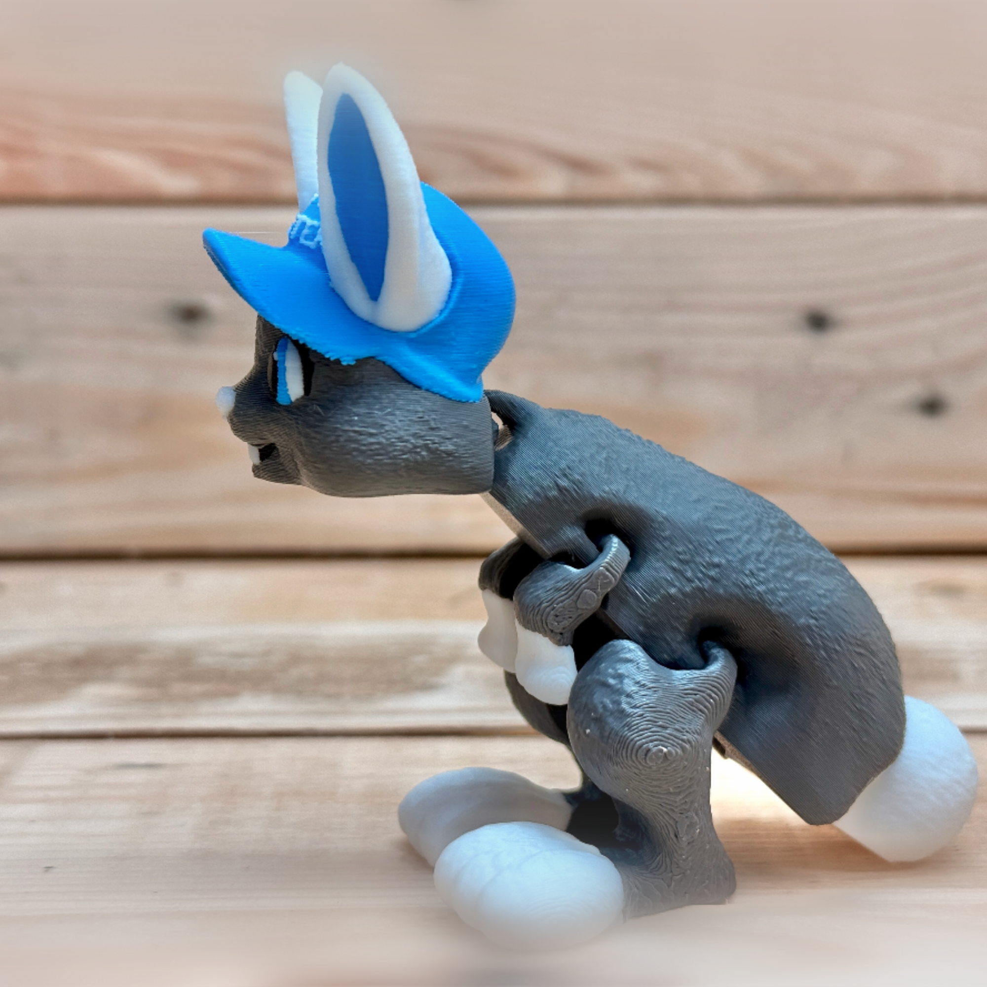 Easter Bunny in Happy Easter Hat STL file