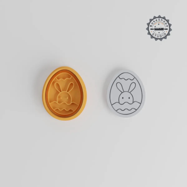 Happy Easter Shape Cutter & Stamp STL file