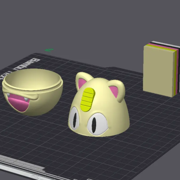 Meowth Easter Egg STL file
