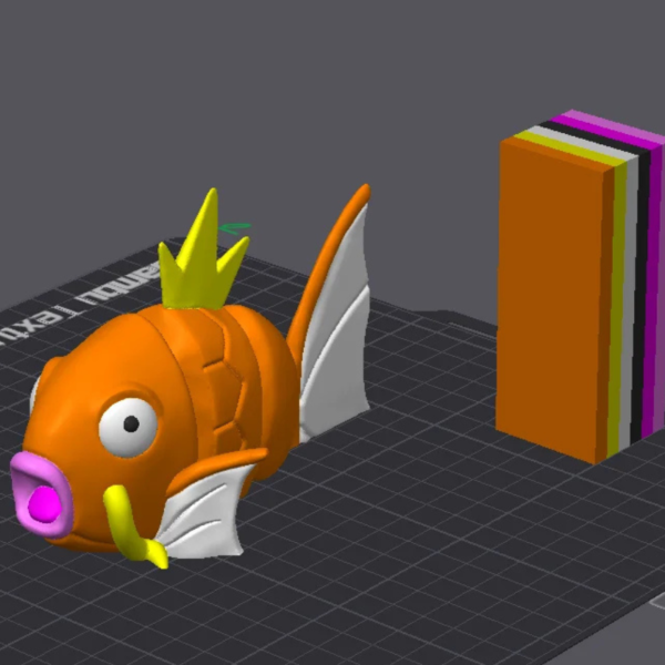 Magikarp articulated STL file