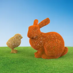 Easter Decors Rabbit and Chick STL file