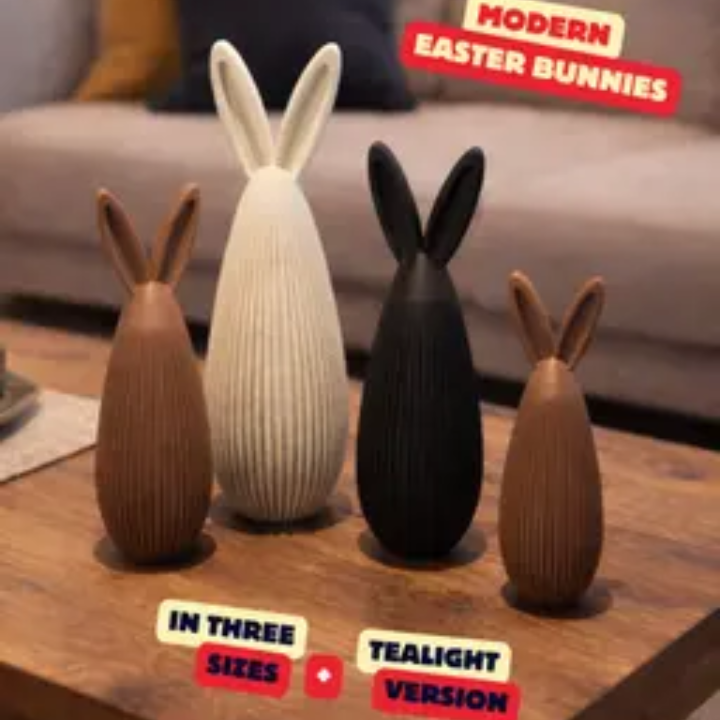 Modern Easter Bunnies STL file