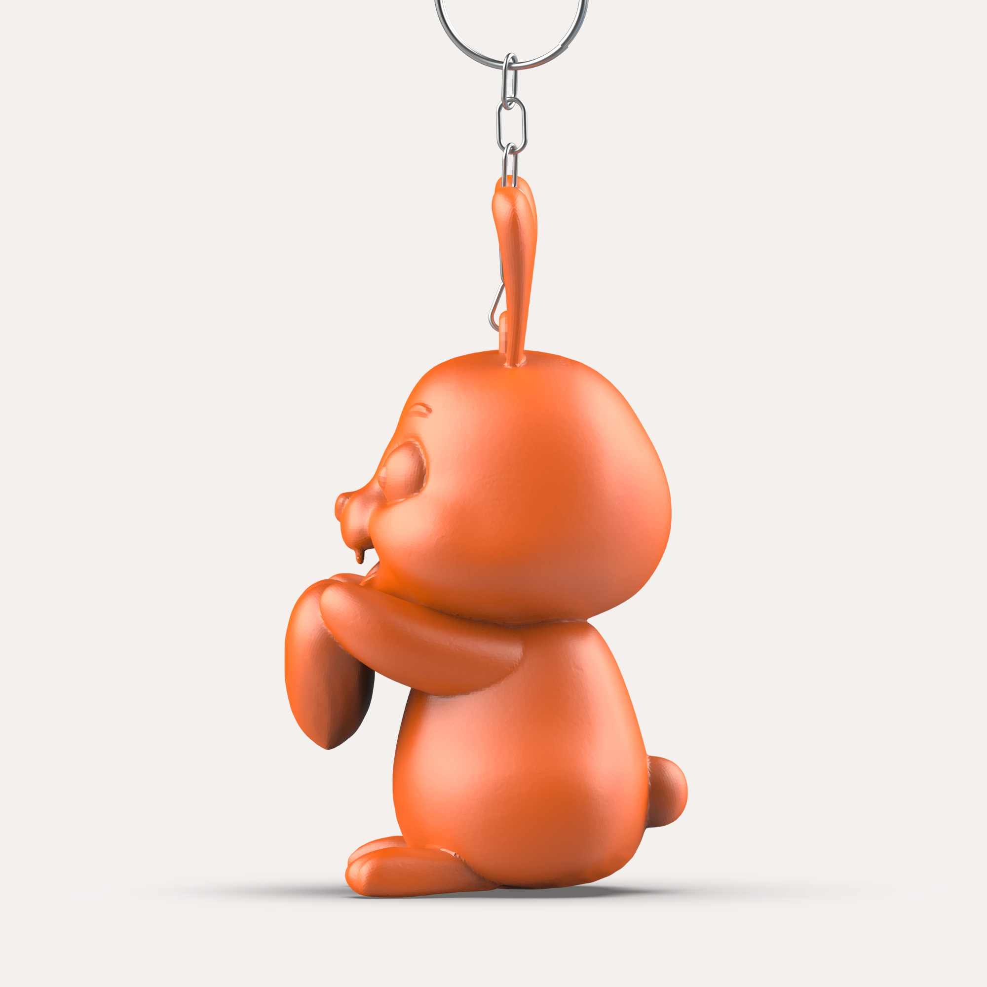 Easter Vampire Bunny Keychain STL file