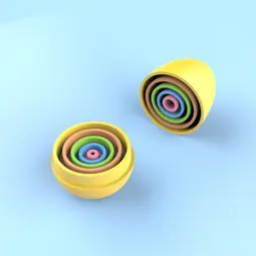 Easter Matryoshka Eggs STL file