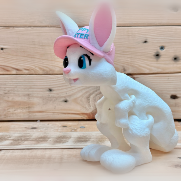 Easter Bunny in Happy Easter Hat STL file