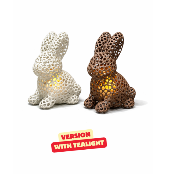 Easter Bunny Tealights Voronoi STL file