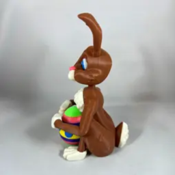 Easter Bunny Holding an Easter Egg STL file